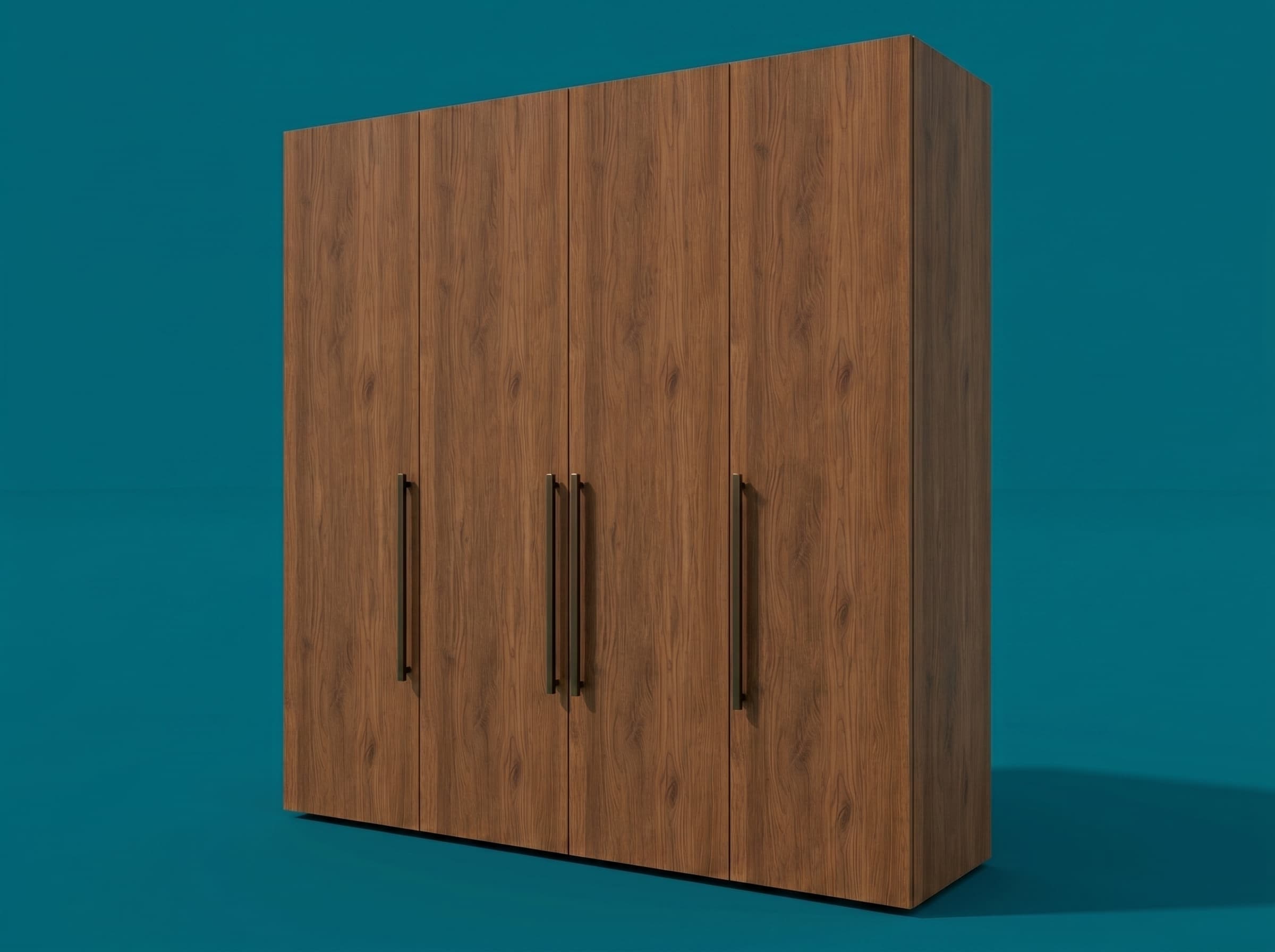 Puerta Batiente Lisa - Tirador Lungo de Madera 1