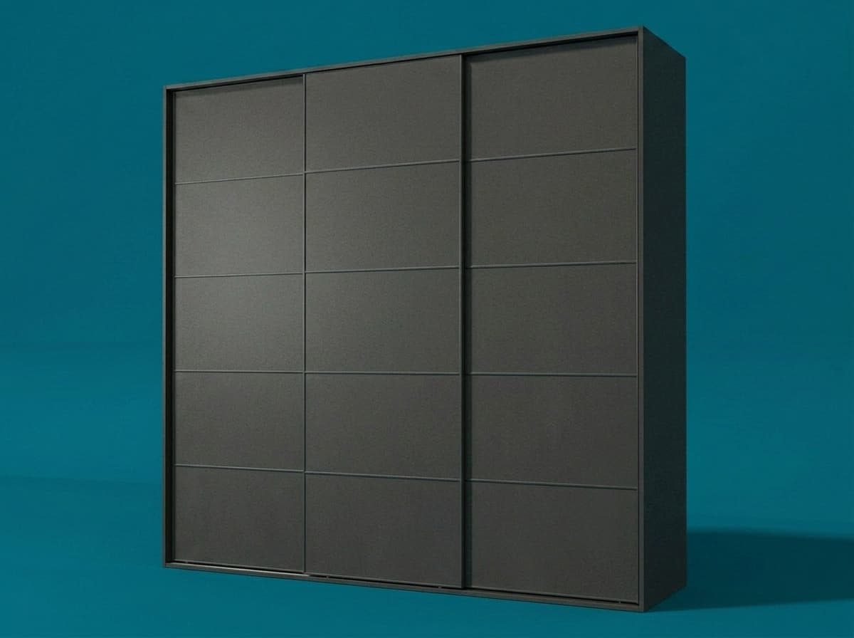 Puerta Corredera Lisa con Franjas 1